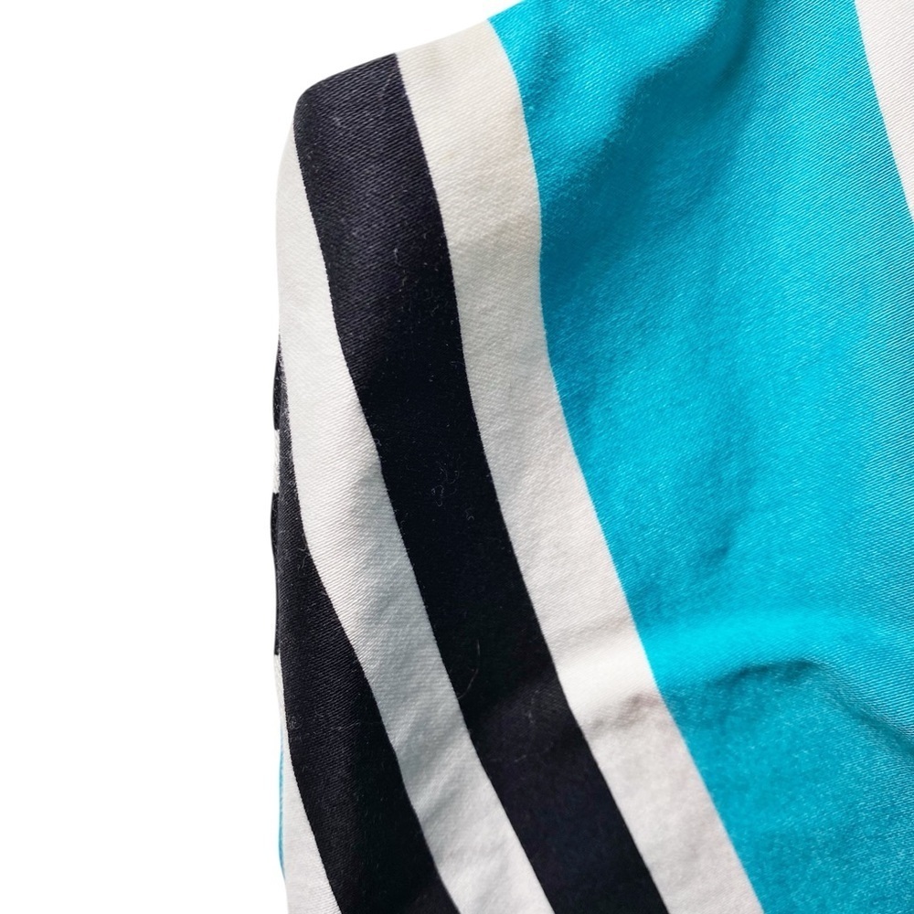 Talbots Black, White, and Blue Striped Midi Dress - Picture 14 of 15